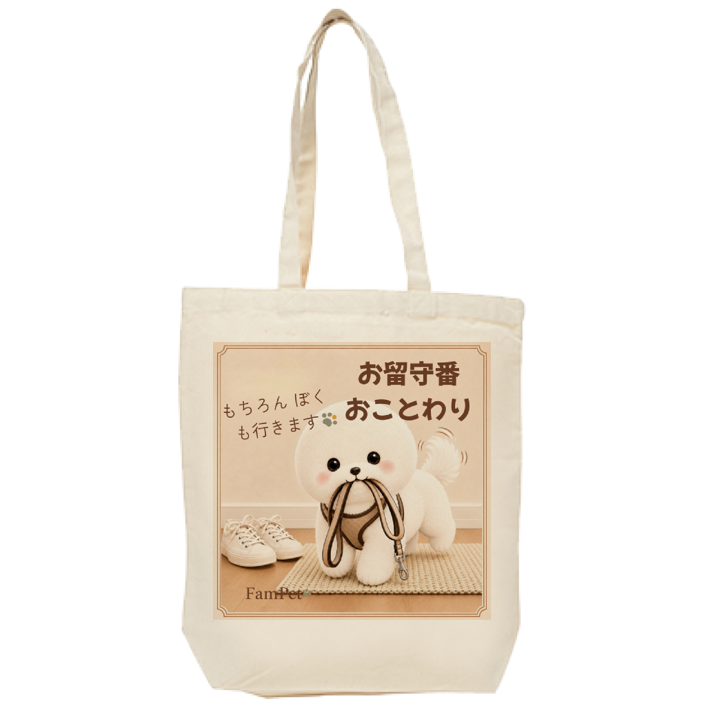 にこ😄｜トートバッグ｜ver.お留守番
